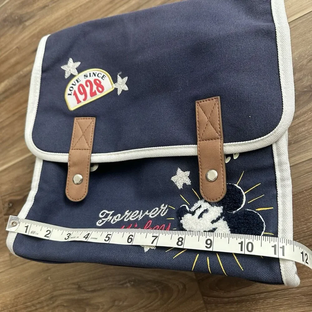 Disney Parks Heritage Forever Mickey Messenger Backpack Love Since 1928 Canvas